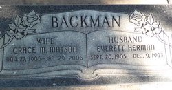 Everett Herman Backman 