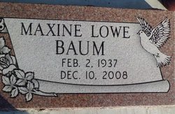 Maxine <I>Lowe</I> Baum 