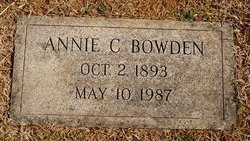 Annie C Bowden 