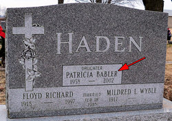 Patricia <I>Haden</I> Babler 