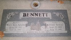 Alfred Senior Bennett 