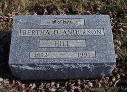 Bertha Dorothy <I>Sorem</I> Anderson Hill 
