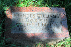Mary Frances <I>Williams</I> Irvine 