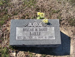 Beulah Mable <I>Darby</I> Baker 