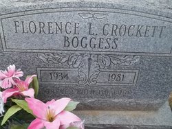 Florence Lavern <I>Crockett</I> Boggess 