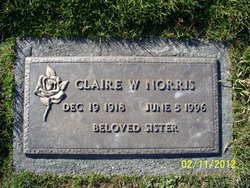 Claire LaBelle <I>Whalin</I> Norris 