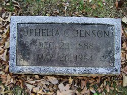 Ophelia Aletha <I>Godwin</I> Benson 