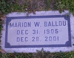 Marion W <I>Walker</I> Ballou 