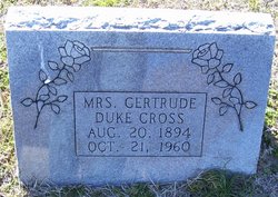 Gertrude <I>Duke</I> Cross 