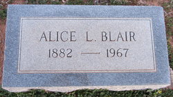 Alice Louise <I>Cozby</I> Blair 