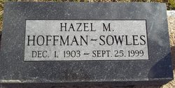 Hazel M. <I>McCoy</I> Sowles 