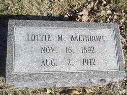 Lottie Mae <I>Blake</I> Balthrope 