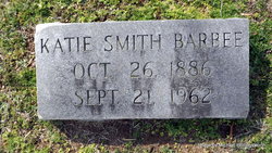 Katherine McGee “Katie” <I>Smith</I> Barbee 