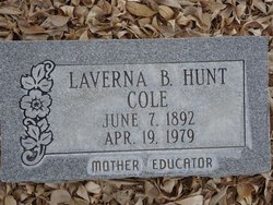 LaVerna Bernice <I>Hunt</I> Cole 