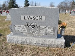 Mary Ann <I>Andrews</I> Lawson 