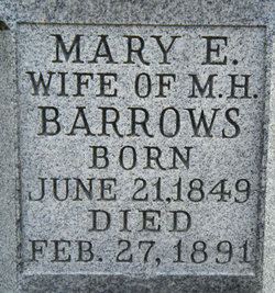 Mary E. <I>Wampler</I> Barrows 