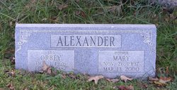 Mary Florence <I>Alexander</I> Alexander 