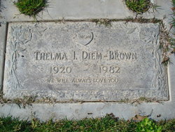 Thelma I. <I>Diem</I> Brown 