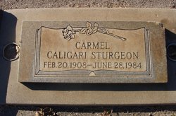 Carmel Anita <I>Caligari</I> Sturgeon 