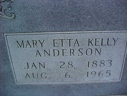 Mary Etta <I>Kelly</I> Anderson 