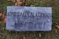 Ione <I>Dakin</I> Ackerman 