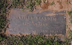 PFC Arthur Aron Bearden 
