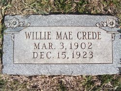 Willie Mae <I>Lloyd</I> Crede 