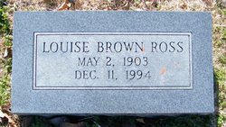 Louise Taylor <I>Brown</I> Ross 