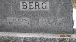 Sophia <I>Blum</I> Berg 