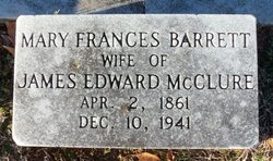 Mary Frances <I>Barrett</I> McClure 