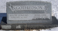 Julia Ann <I>Davidson</I> Gotfredson 