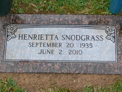 Henrietta Jane <I>Otter</I> Snodgrass 
