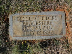 Bessie Mae <I>Childers</I> Brookshire 