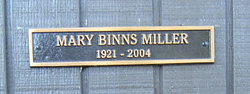 Mary L <I>Binns</I> Miller 