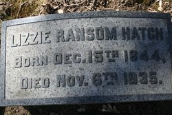 Elizabeth Ramson “Lizzie” <I>Hatch</I> Hatch 