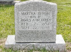 Martha A <I>Bynum</I> Blakely 