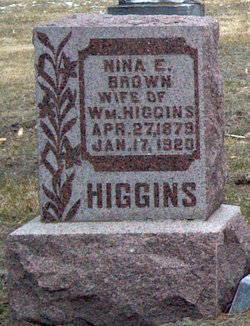 Nina E <I>Brown</I> Higgins 