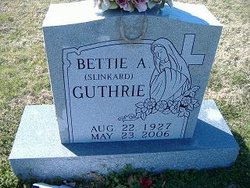 Bettie A <I>Slinkard</I> Guthrie 