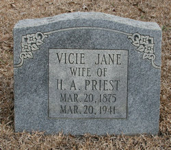 Vicie Jane <I>Coker</I> Priest 
