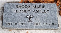 Rhoda Marie <I>Tierney</I> Ashley 
