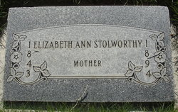 Elizabeth Ann <I>Tuttle</I> Stolworthy 