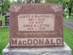 Ann Mary “Annie” <I>Leitch</I> MacDonald 