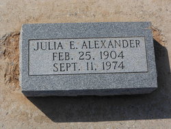 Julia E. <I>Batey</I> Alexander 