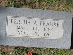 Bertha A <I>Schmidt</I> Franke 