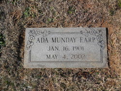 Ada <I>Munday</I> Earp 