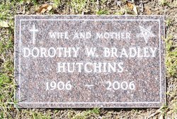 Dorothy W <I>Bradley</I> Hutchins 