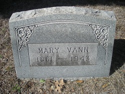 Mary <I>Mills</I> Vann 