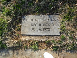 Mattie Nesbit Adams 