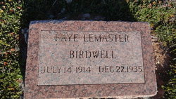 Faye <I>Lemaster</I> Birdwell 