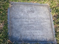 Ferdinand “Ferdie” <I>Williams</I> Alexander 